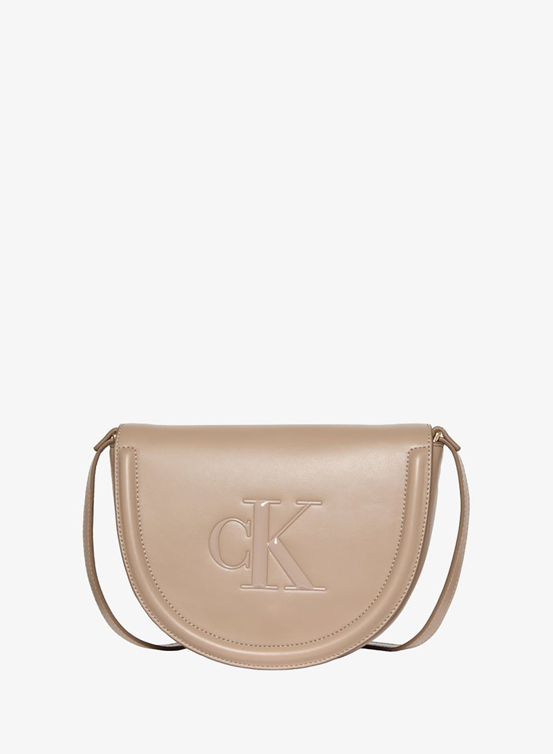 CALVIN KLEIN Bold Saddle Crossbody Bag - Image 1